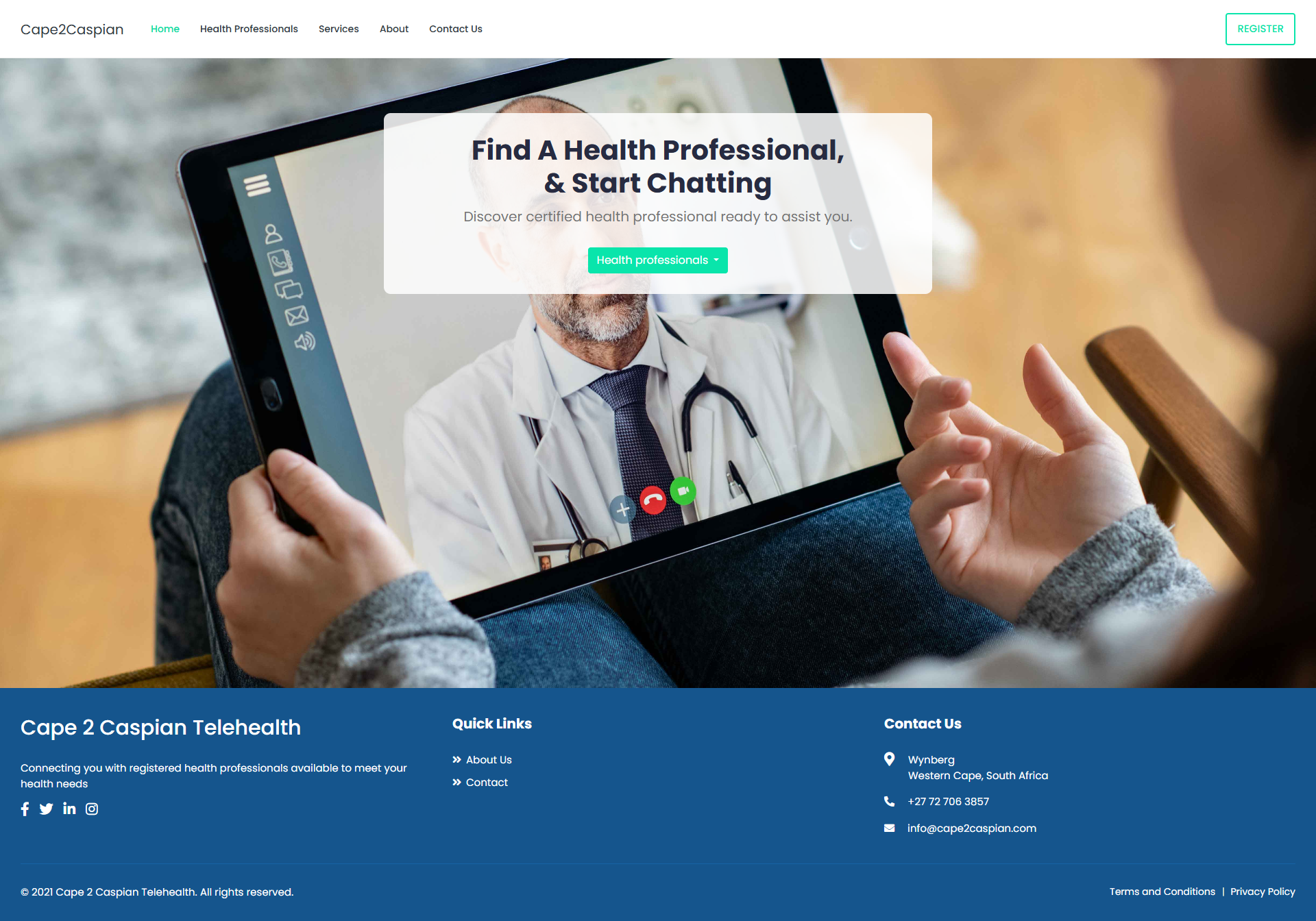 Digital healthcare platform - Cape2caspian